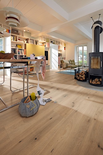 MEISTER Laminatboden MeisterDesign. laminate LL 150 / LL 150 S 6843 Feldeiche hell Natural Wood-Struktur Bild