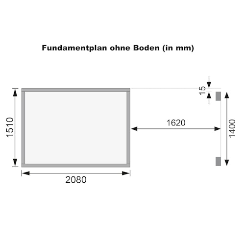 Karibu Eco Gartenhaus Merseburg 3 inkl. Anbaudach Bild