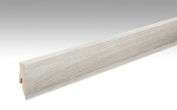 RESTPOSTEN MEISTER Fußleiste Profil 3 PK White Life 6390 für Laminatböden - 2380 x 60 x 20 mm