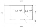 Vorschaubild Palmako Ferienhaus Cecilia 14,2 m² Slide Plus - 70 mm