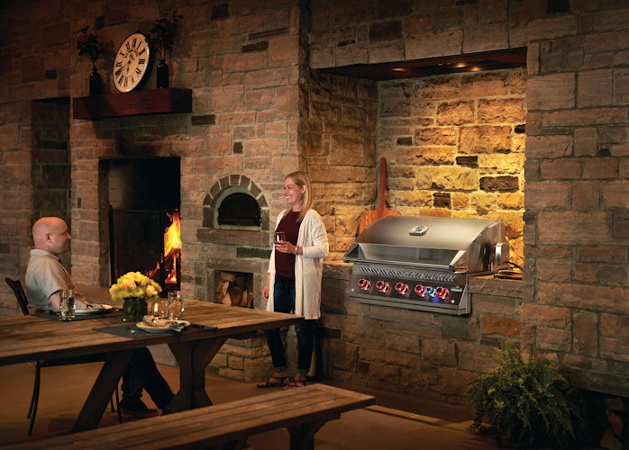 NAPOLEON Einbau-Gasgrill 700-Series 38", Edelstahl inkl. Drehspieß