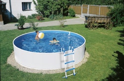 myPOOL Swimming Pool Poolset Splash mit Kartuschen Filteranlage - weiß Ø 3,55 x 0,90 m Aktionsangebot