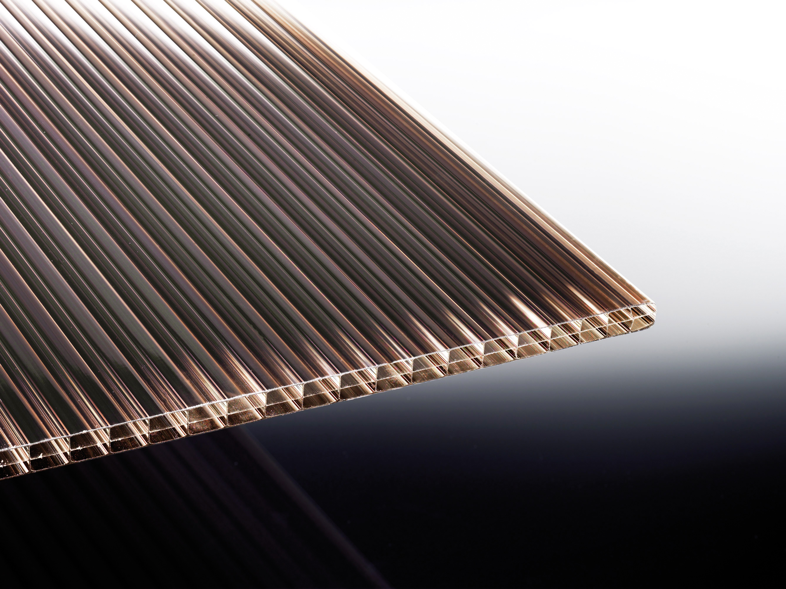 Vorschaubild Galerie T&J TEJEPOLY POLYCLEAR Sonderanfertigung Stegdreifachplatte Bronze