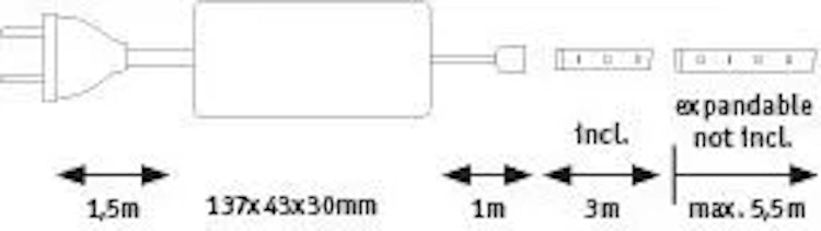 Paulmann MaxLED 500 LED Strip Warmweiß Basisset 3m