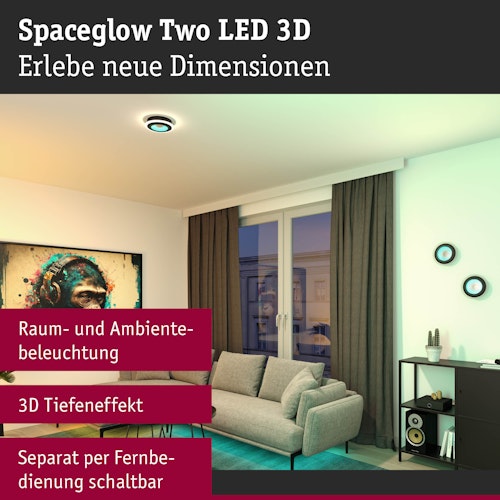 Paulmann LED Deckenleuchte Spaceglow Two Bild