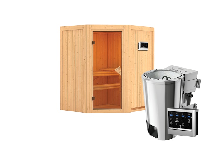 Karibu Sauna Tonja - 68 mm Systemsauna - 230 Volt Plug & Play