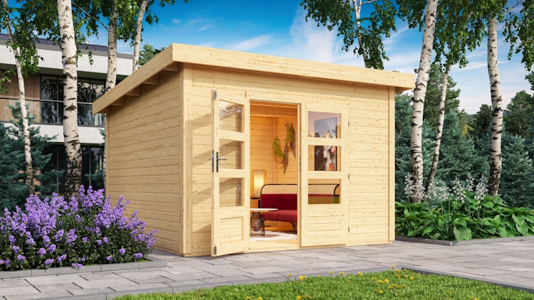 Karibu Woodfeeling Gartenhaus Northeim 3 - 38 mm inkl. gratis Innenraum-Pflegebox im Wert von 99€