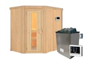 Vorschaubild Karibu Sauna Carin mit Eckeinstieg 68 mm