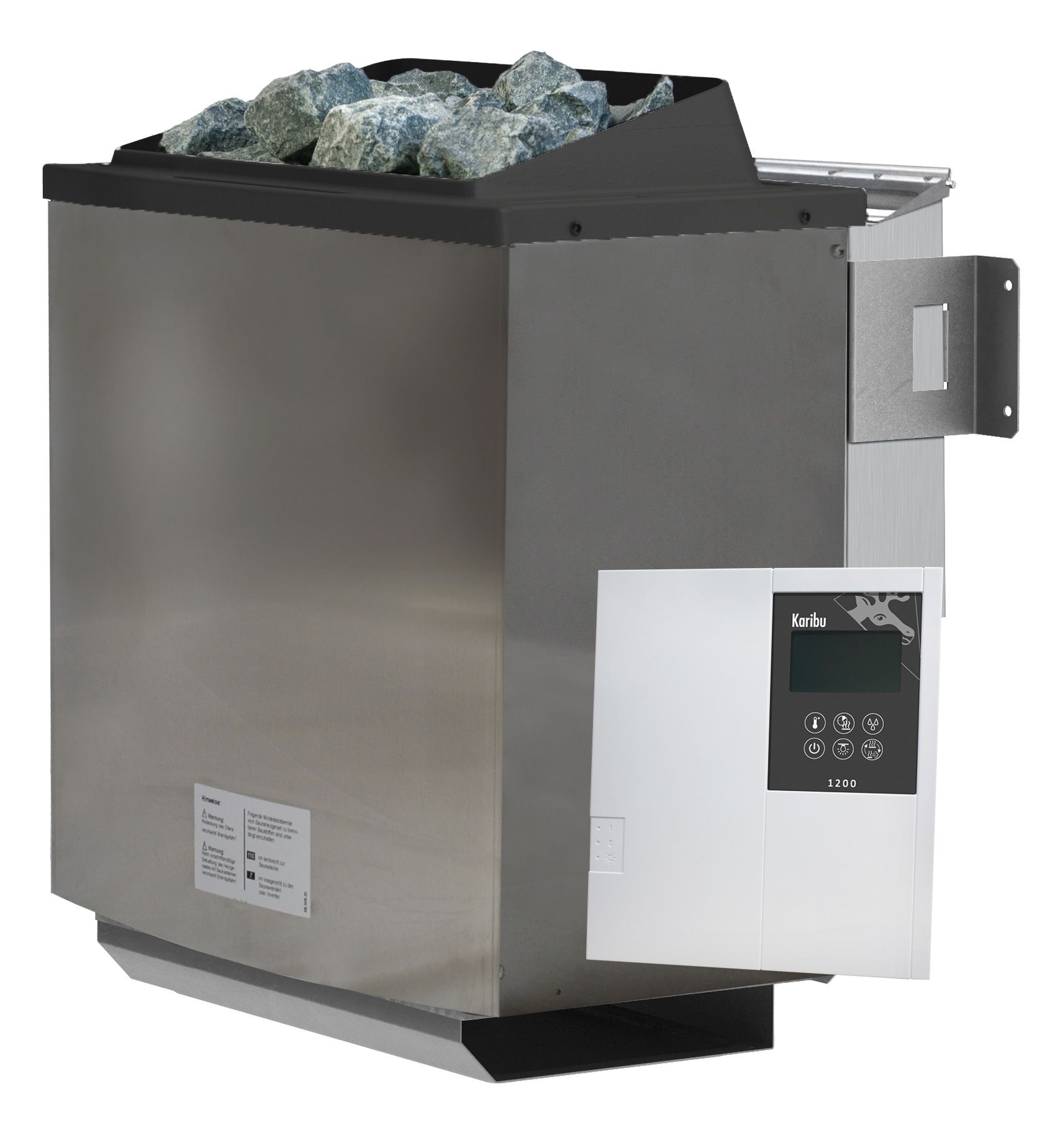 Vorschaubild Galerie Karibu 9 kW Bio-Kombiofen Saunaofen anthrazit inkl. Steuergerät Classic- Sparset