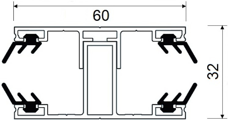 T&J TEJEALU Komplettsystem Alu-Verbindungsprofil