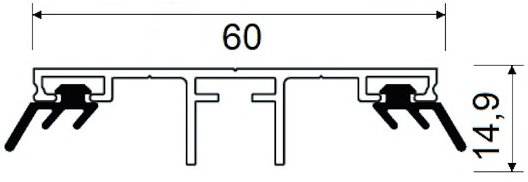 T&J TEJEALU Universalsystem Alu Randprofil