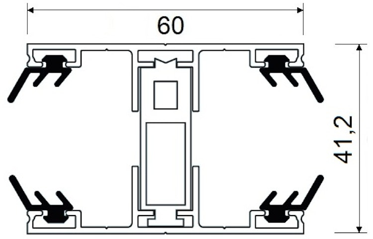 T&J TEJEALU Thermosystem Alu Verbindungsprofil 25 mm Bild