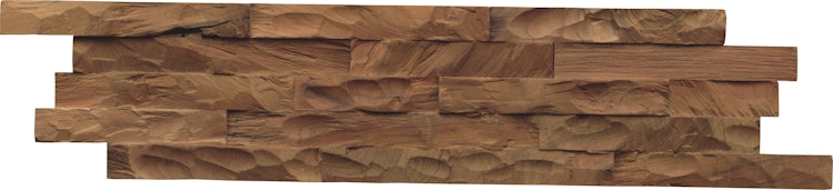 INDO rustikale Holzwandverkleidung Teak Diamondwood DW1949N Natur