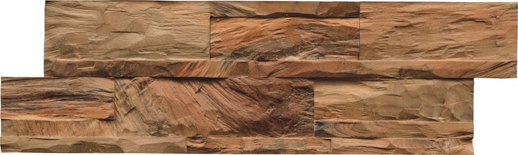 INDO rustikale Holzwandverkleidung Teak Diamondwood DWETC275N Natur