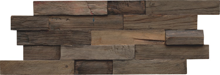 INDO rustikale Holzwandverkleidung Teak FSC DA52050CH Charred