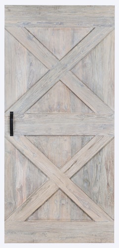 INDO Barndoor FSC Teak Colored IBDJT210100W White washed