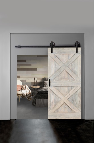 INDO Barndoor FSC Teak Colored IBDJT210100W White washed