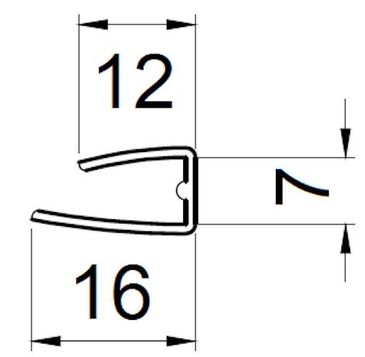 T&J Polycarbonat U-Profil für Stegplatten 6 mm