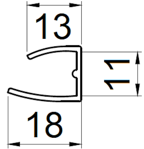 T&J Polycarbonat U-Profil für Stegplatten 10 mm