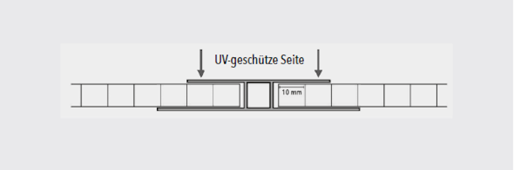 T&J Polycarbonat H-Profil für Stegplatten 16 mm