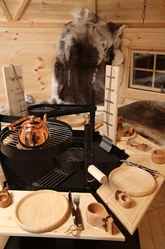 Wolff Finnhaus Grillkota 9 de luxe mit Anbau Bild