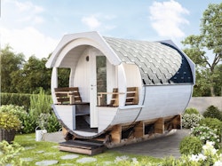 Wolff Finnhaus Premium Saunafass Finja 1 Thermoholz