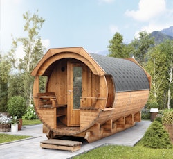 Wolff Finnhaus Premium Saunafass Svenja 2 Thermoholz