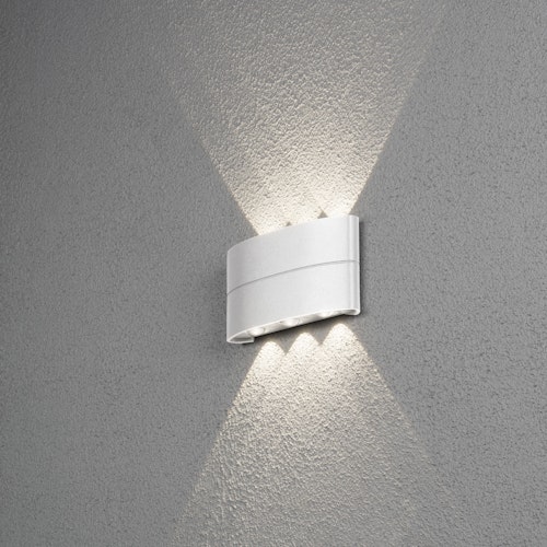 Konstsmide Wandleuchte Chieri, 8W LED, weiss, IP54 (7853-250)