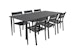 Brafab 6er Dining-Set DELIA, Tisch 200 x 97 cm + 6 Stühle, AluminiumBild
