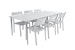 Brafab 6er Dining-Set DELIA, Tisch 200 x 97 cm + 6 Stühle, AluminiumBild