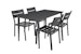 Brafab 4er Dining-Set DELIA, Tisch 140 x 78 cm + 4 Stühle, AluminiumBild