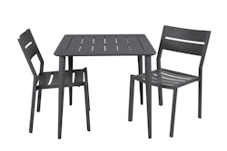 Brafab 2er Dining-Set DELIA, Tisch 78 x 78 cm + 2 Stühle, Aluminium