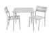 Brafab 2er Dining-Set DELIA, Tisch 78 x 78 cm + 2 Stühle, AluminiumBild