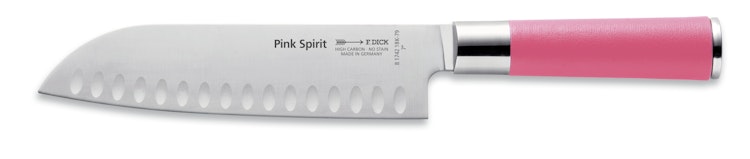 DICK Santoku mit Kullenschliff PINK SPIRIT 18 cm Bild