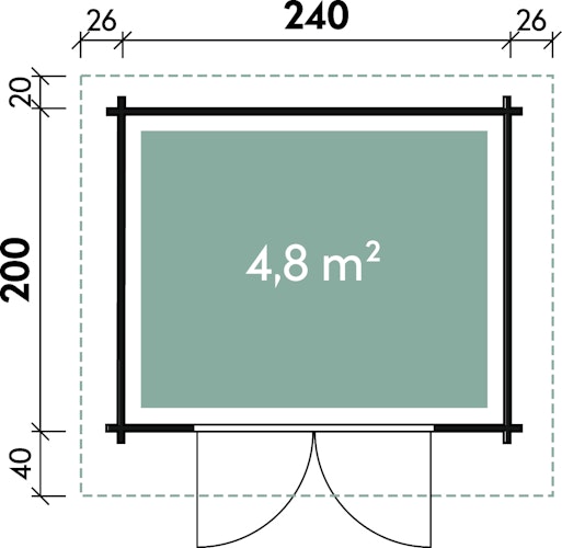 Wolff Finnhaus Blockbohlenhaus Bibertal 28-XS/A/B