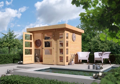 Karibu Woodfeeling Gartenhäuser online kaufen Onlineshop KARIBU 