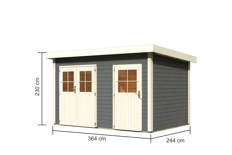 Karibu Woodfeeling Gartenhaus Tintrup - 28 mm inkl. gratis Innenraum-Pflegebox im Wert von 99€ Bild