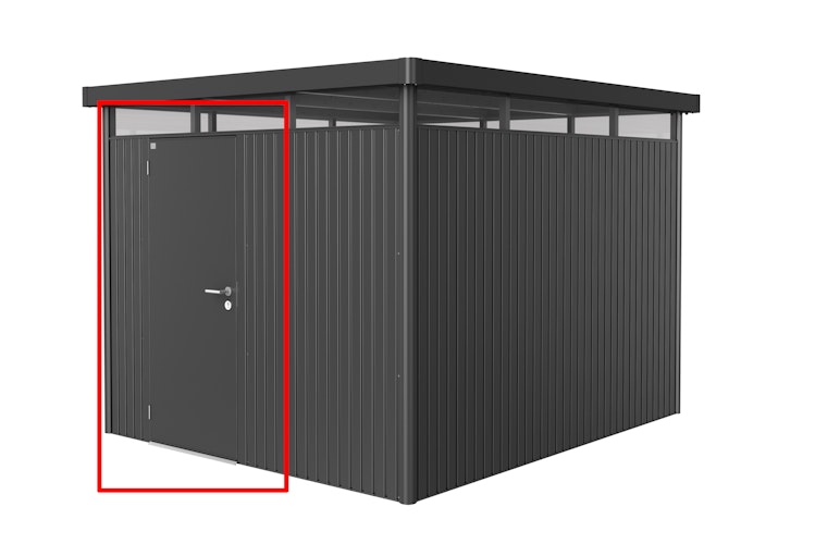 Aufpreis für Standardtüre in Hausfarbe mit Türanschlag links (für HighLine, Panorama, AvantGarde)