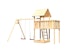 Akubi Kinderspielturm Lotti inkl. Doppelschaukel und AnbauplattformBild