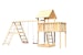 Akubi Kinderspielturm Lotti inkl. Doppelschaukelklettergerüst und AnbauplattformBild