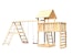 Akubi Kinderspielturm Lotti inkl. Doppelschaukel, Klettergerüst, Anbauplattform und KletterwandBild