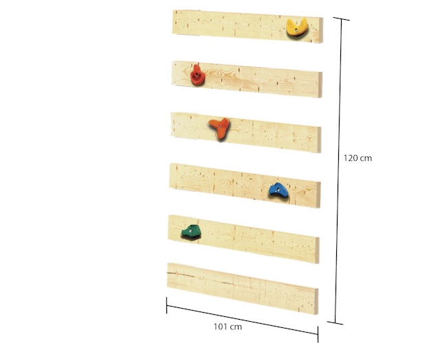 Akubi Kinderspielturm Lotti inkl. Doppelschaukel und Kletterwand Bild