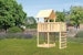 Akubi Kinderspielturm Lotti inkl. Anbauplattform und KletterwandBild