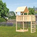 Akubi Kinderspielturm Lotti inkl. Anbauplattform und Kletterwand inkl. gratis ZubehörsetBild