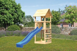 Akubi Kinderspielturm Lotti inkl. Kletterwand und Rutsche