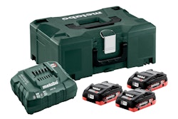 Metabo Basis Set 3 x LiHD 4.0 Ah + Metaloc