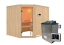 Vorschaubild Karibu Sauna Malin mit Eckeinstieg 68 mm