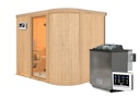 Vorschaubild Karibu Sauna Titania 4 mit Fronteinstieg 68 mm