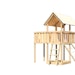 Akubi Kinderspielturm Danny mit Anbauplattform und Netzrampe inkl. gratis Zubehörset