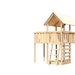Akubi Kinderspielturm Danny mit Anbauplattform und Kletterwand inkl. gratis Zubehörset